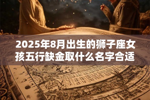 2025年8月出生的狮子座女孩五行缺金取什么名字合适？