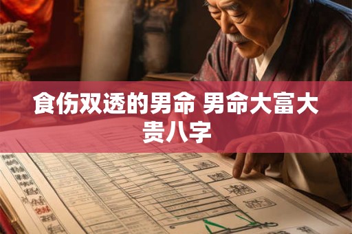 食伤双透的男命 男命大富大贵八字