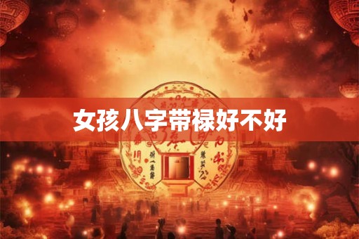 女孩八字带禄好不好
