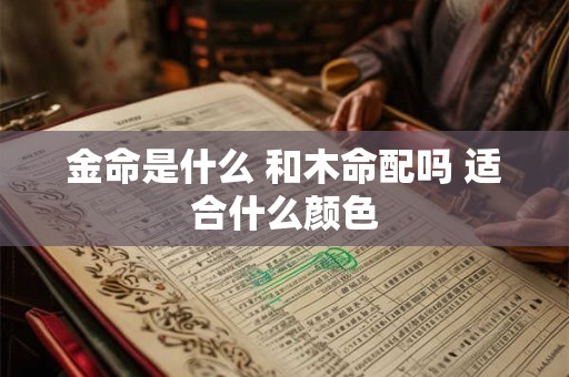 金命是什么 和木命配吗 适合什么颜色