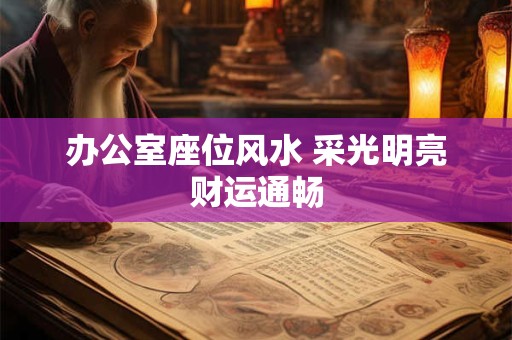 办公室座位风水 采光明亮财运通畅