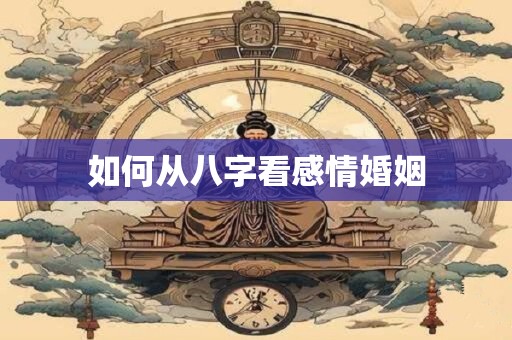 如何从八字看感情婚姻