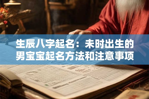 生辰八字起名：未时出生的男宝宝起名方法和注意事项