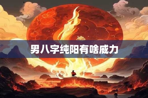 男八字纯阳有啥威力