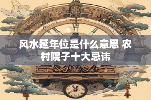 风水延年位是什么意思 农村院子十大忌讳