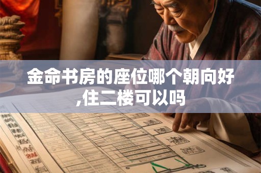 金命书房的座位哪个朝向好,住二楼可以吗