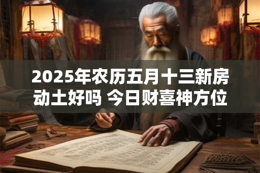 2025年农历五月十三新房动土好吗 今日财喜神方位