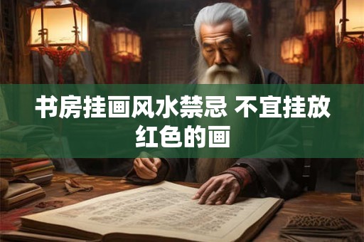 书房挂画风水禁忌 不宜挂放红色的画