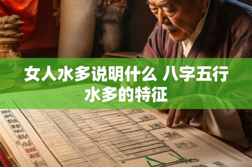 女人水多说明什么 八字五行水多的特征