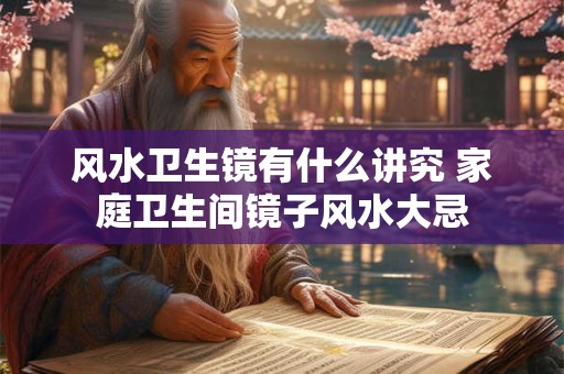 详细阅读:风水卫生镜有什么讲究 家庭卫生间镜子风水大忌 风水卫生镜有什么讲究 家庭卫生间镜子风水大忌