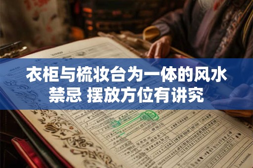 衣柜与梳妆台为一体的风水禁忌 摆放方位有讲究