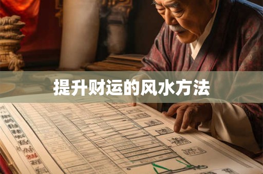 提升财运的风水方法