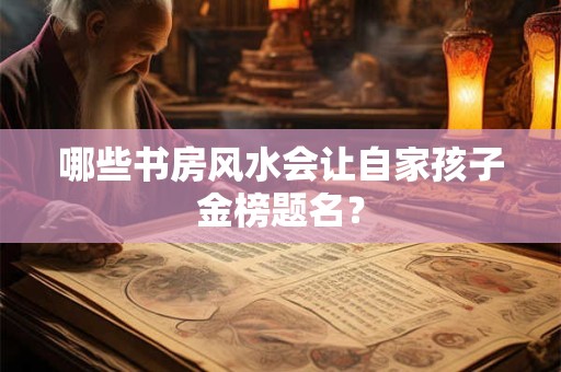 哪些书房风水会让自家孩子金榜题名？