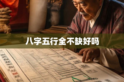 八字五行全不缺好吗
