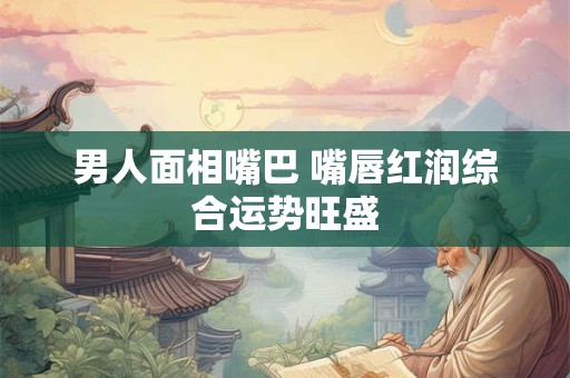 男人面相嘴巴 嘴唇红润综合运势旺盛