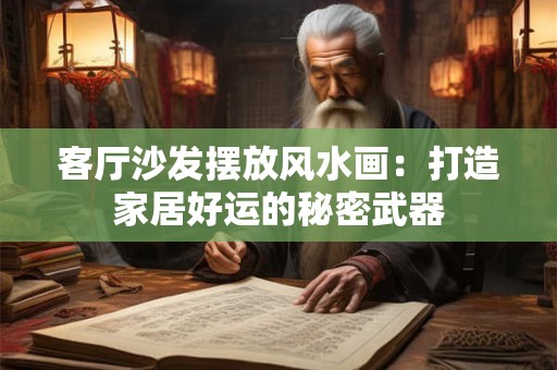 客厅沙发摆放风水画：打造家居好运的秘密武器
