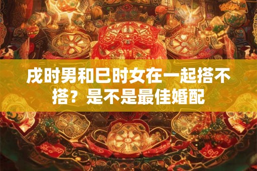 戌时男和巳时女在一起搭不搭？是不是最佳婚配