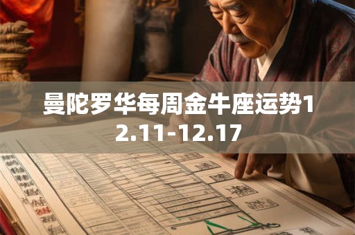 曼陀罗华每周金牛座运势12.11-12.17