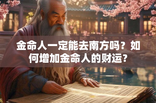 金命人一定能去南方吗？如何增加金命人的财运？