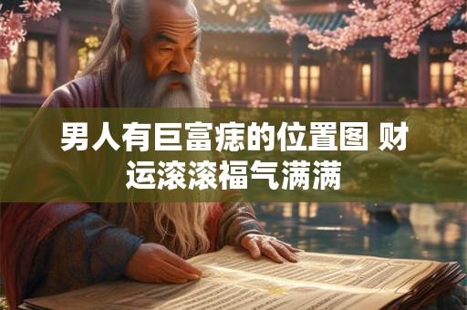 男人有巨富痣的位置图 财运滚滚福气满满