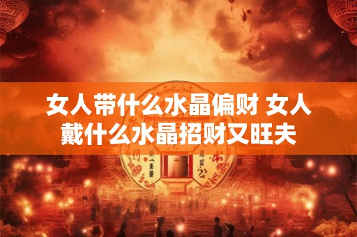 女人带什么水晶偏财 女人戴什么水晶招财又旺夫