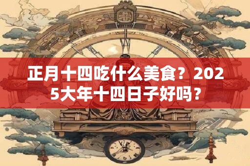 正月十四吃什么美食？2025大年十四日子好吗？