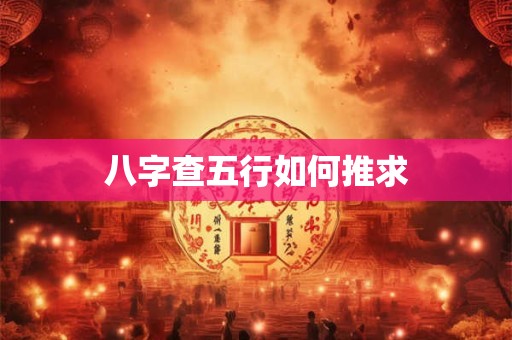 八字查五行如何推求