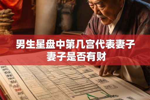 男生星盘中第几宫代表妻子 妻子是否有财