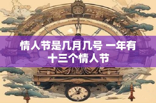 情人节是几月几号 一年有十三个情人节