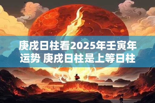 庚戌日柱看2025年壬寅年运势 庚戌日柱是上等日柱吗