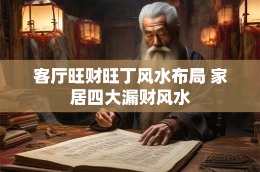 客厅旺财旺丁风水布局 家居四大漏财风水