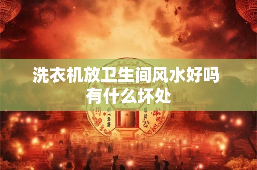 洗衣机放卫生间风水好吗 有什么坏处