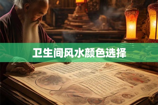 卫生间风水颜色选择