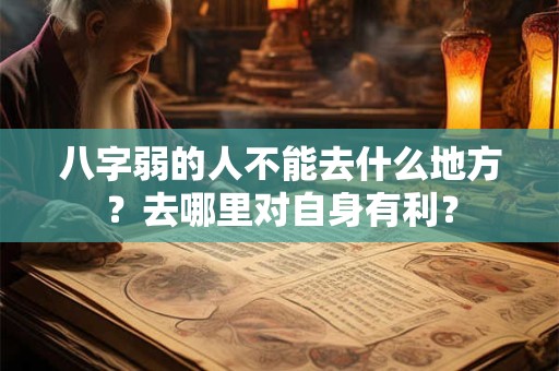 八字弱的人不能去什么地方？去哪里对自身有利？