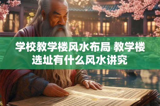 学校教学楼风水布局 教学楼选址有什么风水讲究
