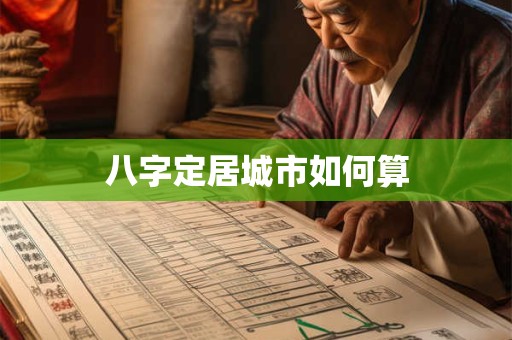 八字定居城市如何算
