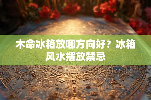 木命冰箱放哪方向好？冰箱风水摆放禁忌
