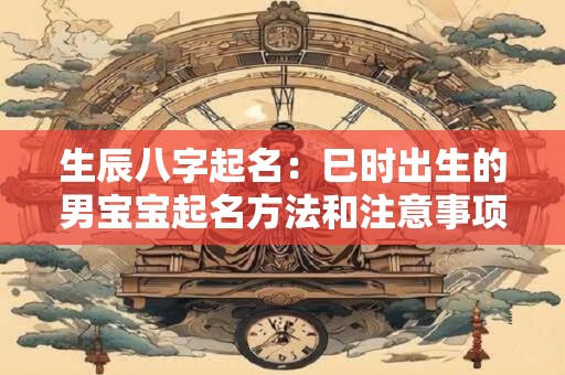 生辰八字起名：巳时出生的男宝宝起名方法和注意事项
