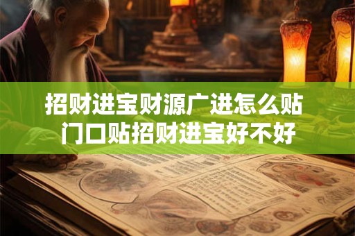 招财进宝财源广进怎么贴 门口贴招财进宝好不好