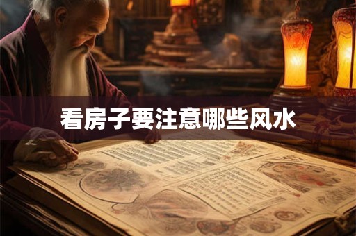 看房子要注意哪些风水