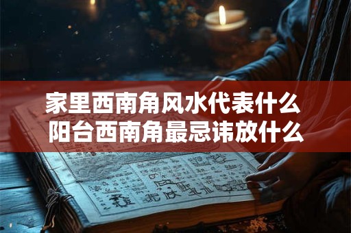 家里西南角风水代表什么 阳台西南角最忌讳放什么