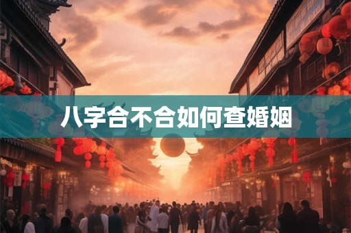 八字合不合如何查婚姻