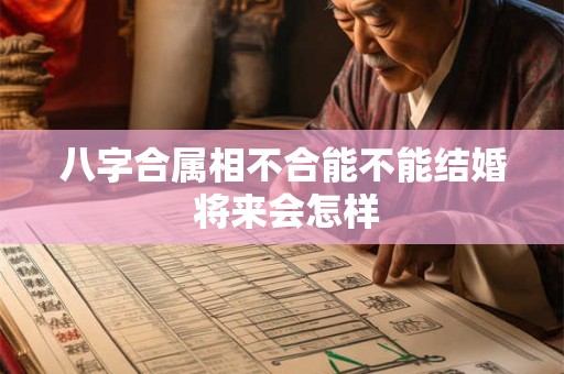 八字合属相不合能不能结婚 将来会怎样