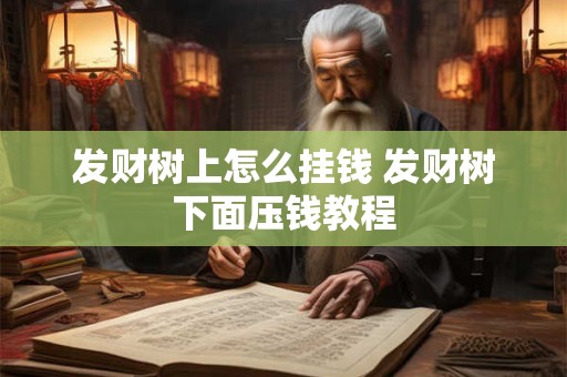 发财树上怎么挂钱 发财树下面压钱教程