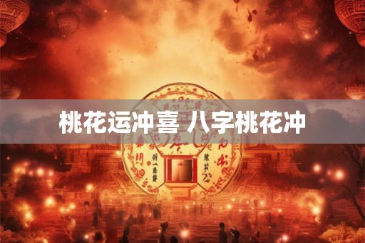 桃花运冲喜 八字桃花冲