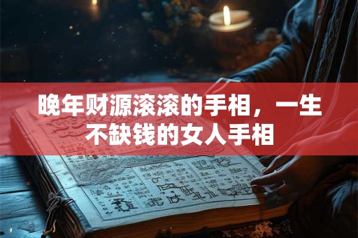晚年财源滚滚的手相，一生不缺钱的女人手相