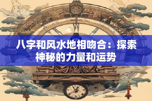 八字和风水地相吻合：探索神秘的力量和运势