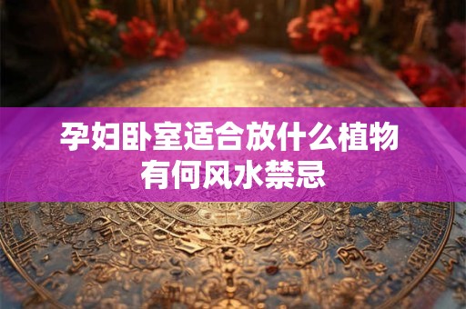 孕妇卧室适合放什么植物 有何风水禁忌