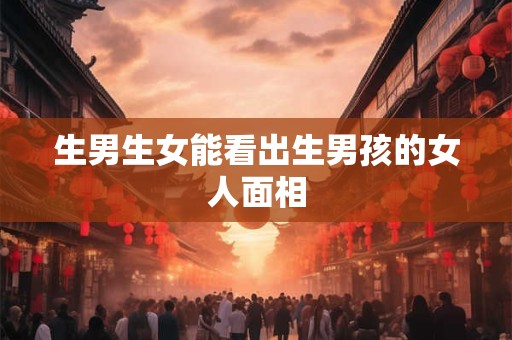 生男生女能看出生男孩的女人面相