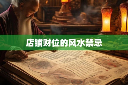 店铺财位的风水禁忌